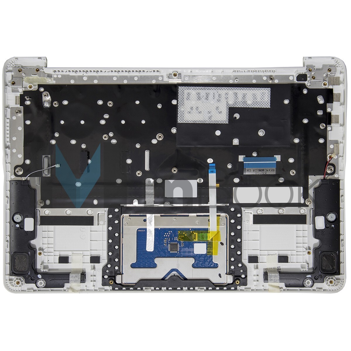 Teclado para Samsung NP910S3K branco com restpad, 