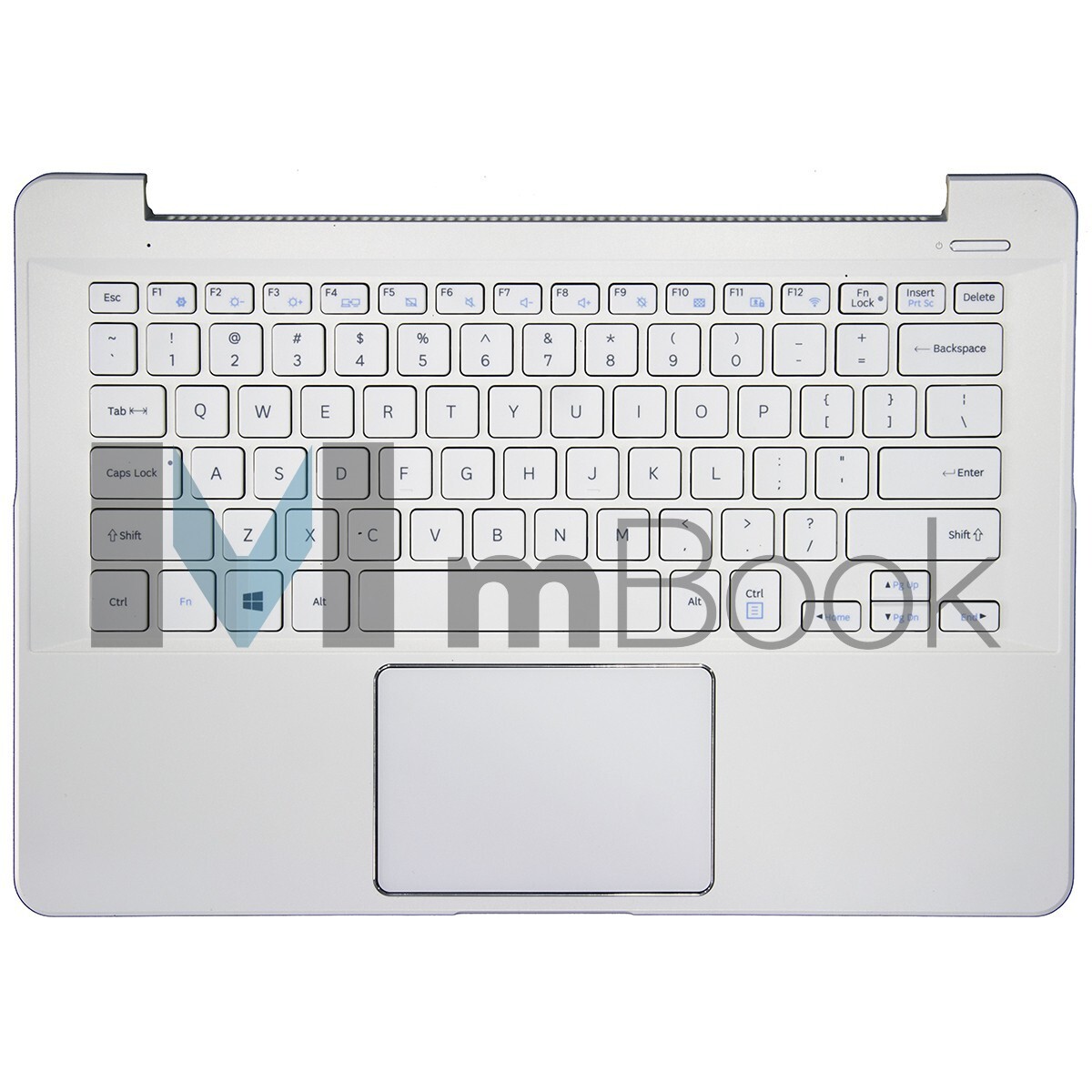 Teclado para Samsung NP910S3K branco com restpad, 