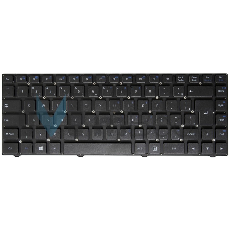 Teclado p/ notebook compatível PN SW6 Sem moldura