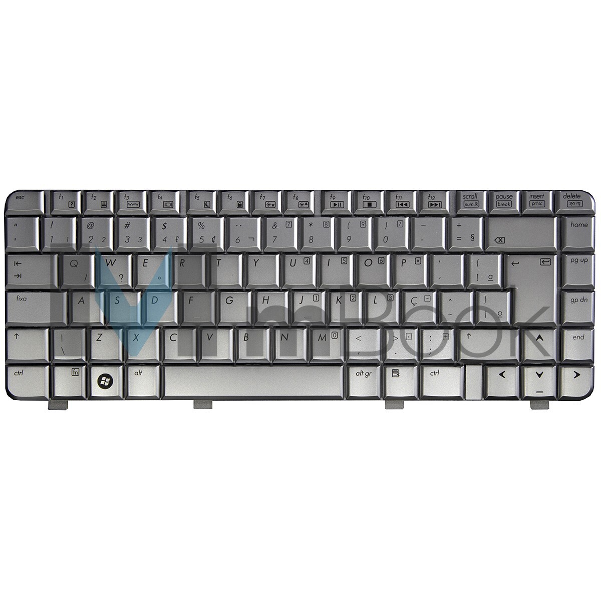 Teclado Para Notebook Hp Pk1303vbb30 Dv4-1620br Cor Prata, 