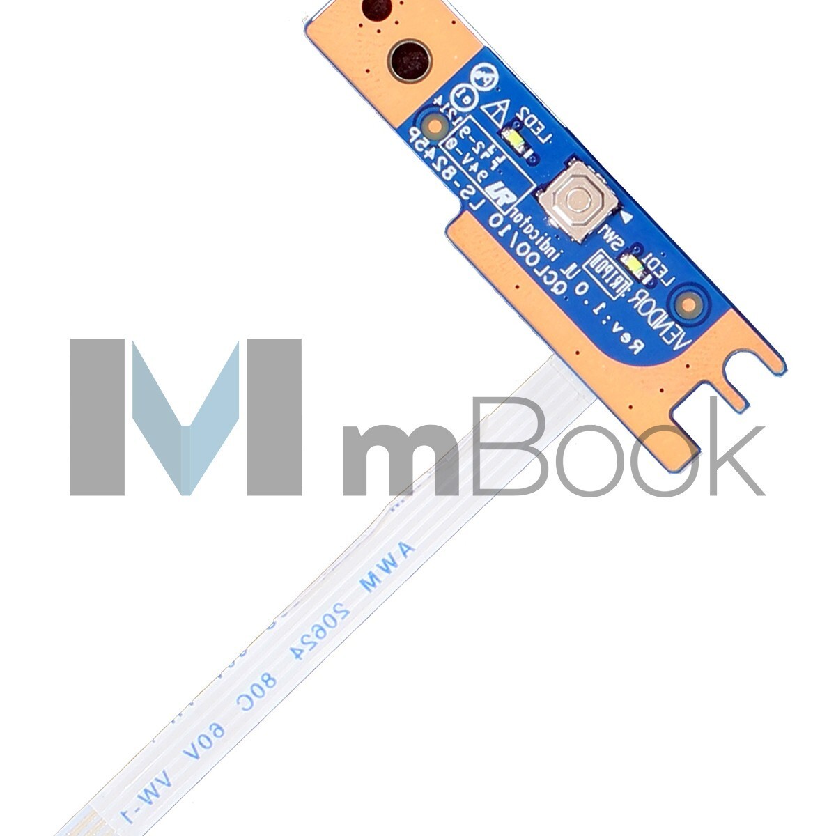 Placa Botão Power para Dell Inspiron 15r 5520 7520 Ls-8245p, 