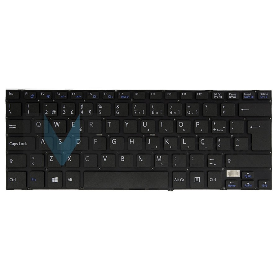 Teclado para Sony Vaio SVF14A13CXB Layout PO