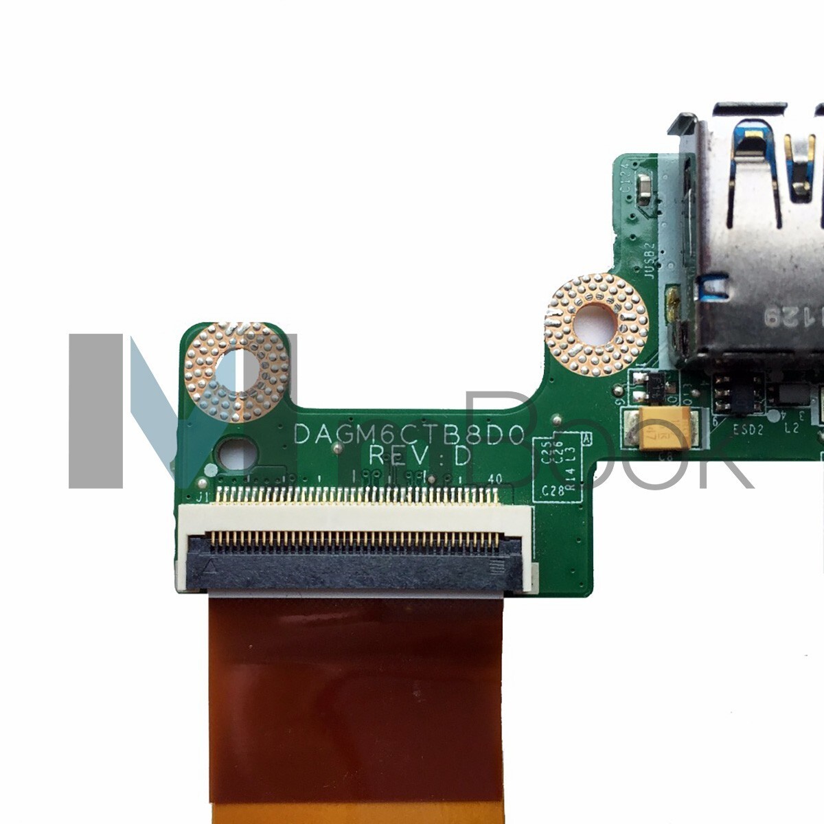 Placa Usb 3.0 pra notebook Dell compatível com DAGM6CTB8D0, 