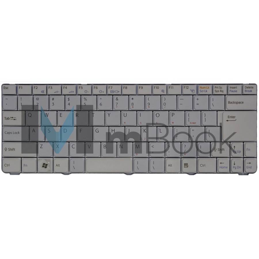 Teclado Sony V072078bs2 Vgn-nr Vgn-ns100 Séries Branco