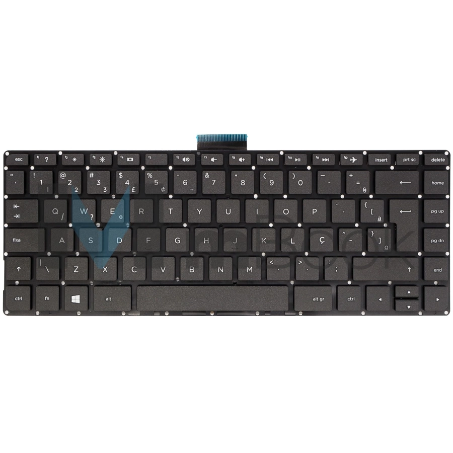 Teclado para HP Stream 14-ax 14-ax000 14-ax010nr Br Ç, 