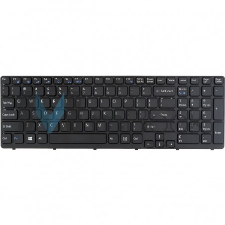 Teclado P/ Sony Vaio Sve151190x Sve15115fxs Preto C/ Frame