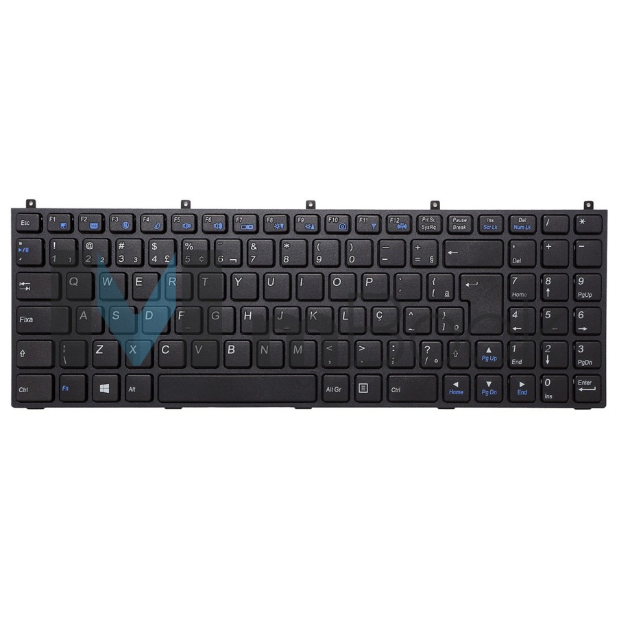 Teclado para Positivo Sim 2000 2500 Com Moldura