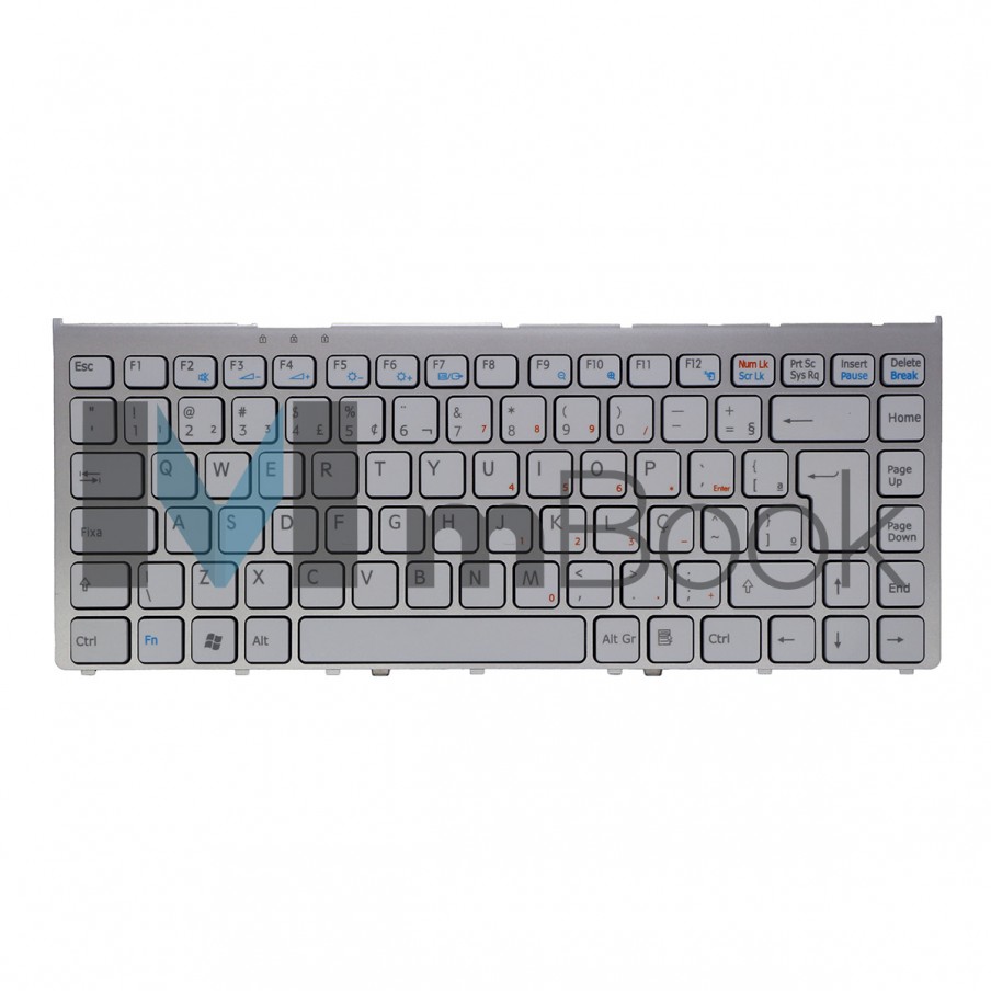 Teclado pra Sony compatível com PN 148084021 Frame Prata