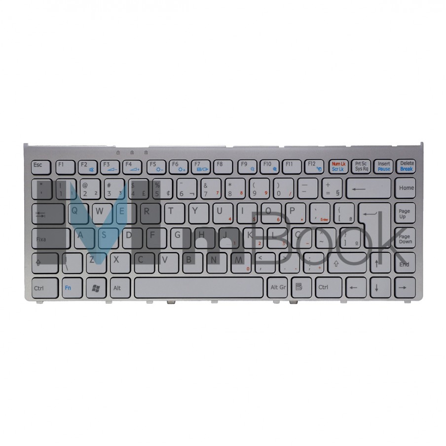 Teclado pra Sony compatível com PN 148084021 Frame Prata