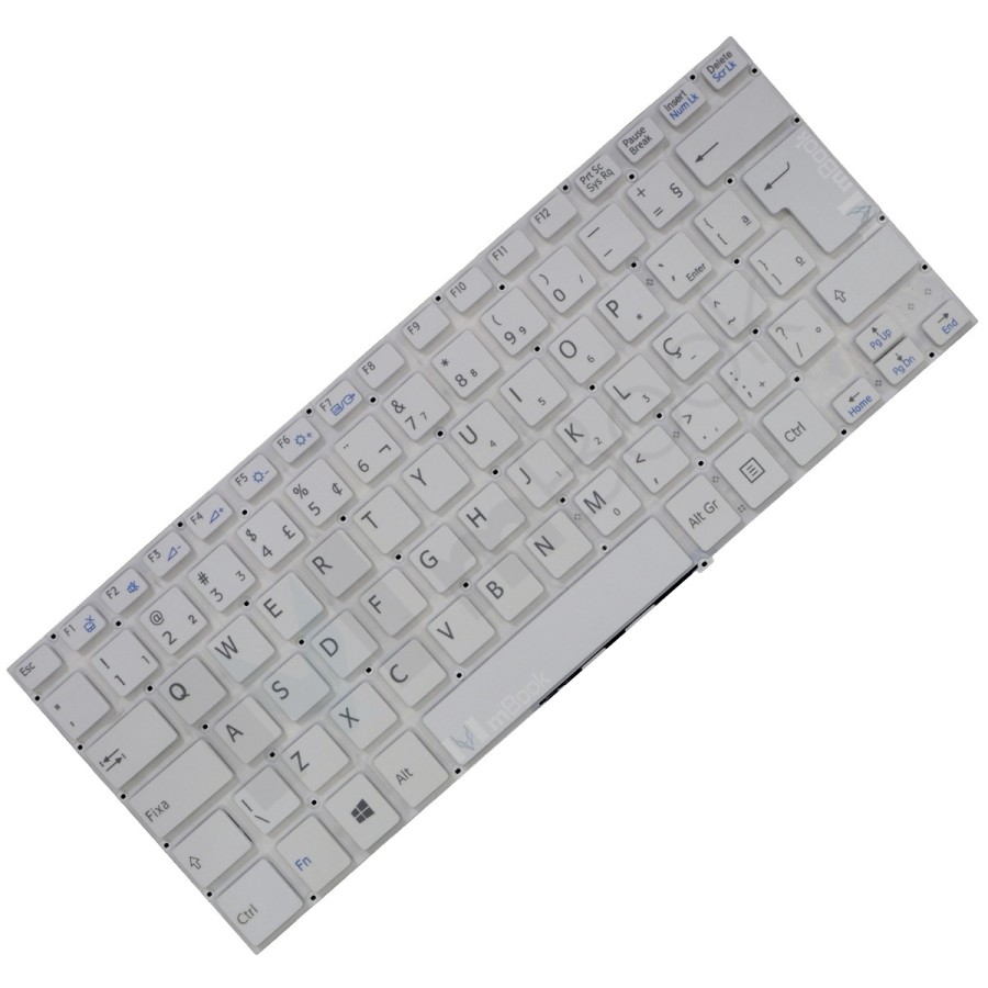 Teclado pra Sony compatível com PN V141506CR1BR Branco