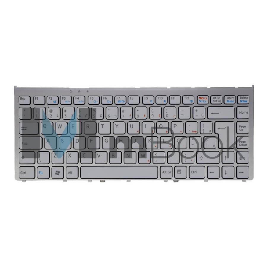 Teclado pra Sony compatível com 81-31105002-04 Frame Prata
