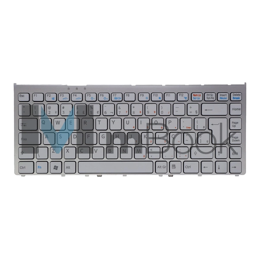 Teclado pra Sony Vaio VGN-FW250J, VGN-FW260J Frame Prata