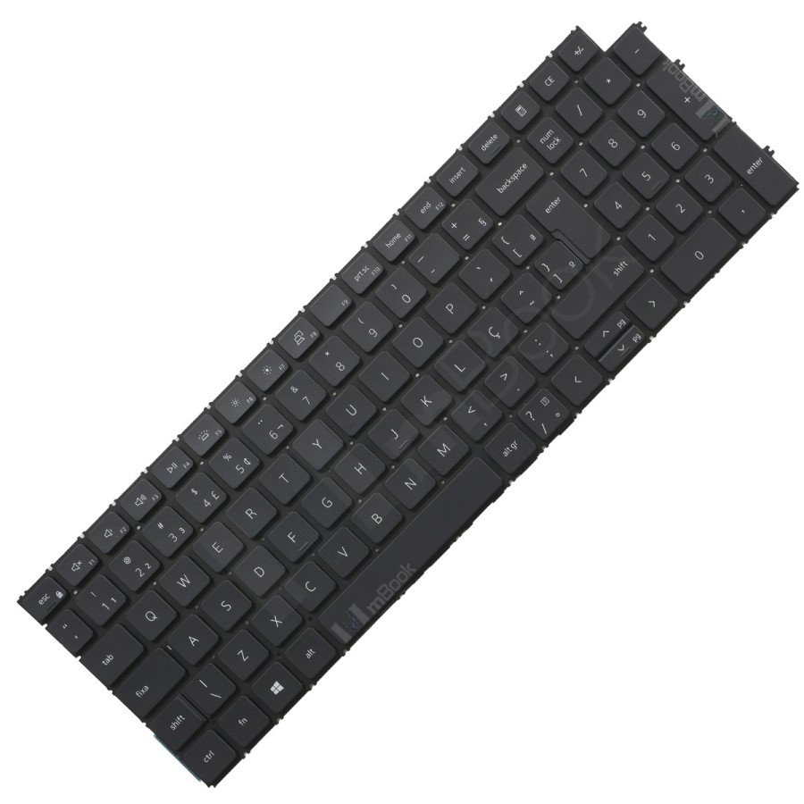 Teclado para Dell compatível com PN 490.0MZ07.AD1B com LED