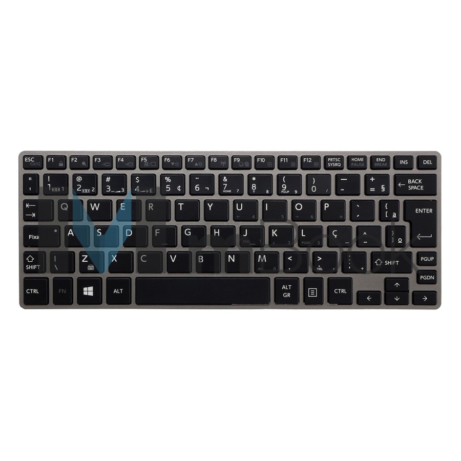 Teclado para Toshiba Portege Z30-ASMBNX1 BR com Ç