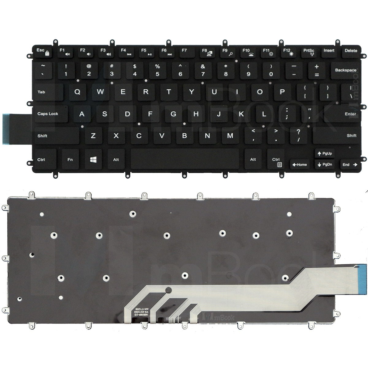 Teclado pra Dell Inspiron 15-7580-A30S US Sem LED Teclado pra Dell Inspiron 15-7580-A30S US Sem LED