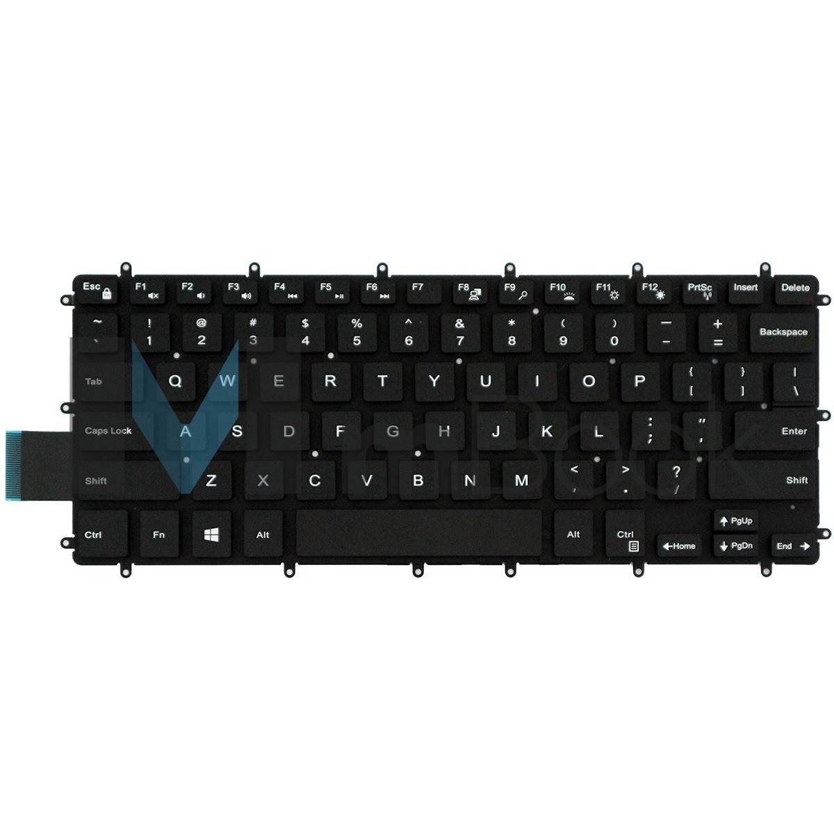 Teclado pra Dell Inspiron 15-7580-A30S US Sem LED, 
