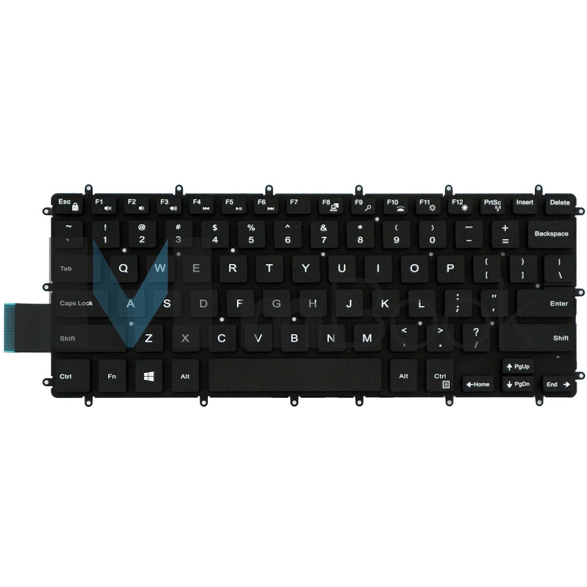 Teclado pra Dell Inspiron 15-7580-A30S US Sem LED, 