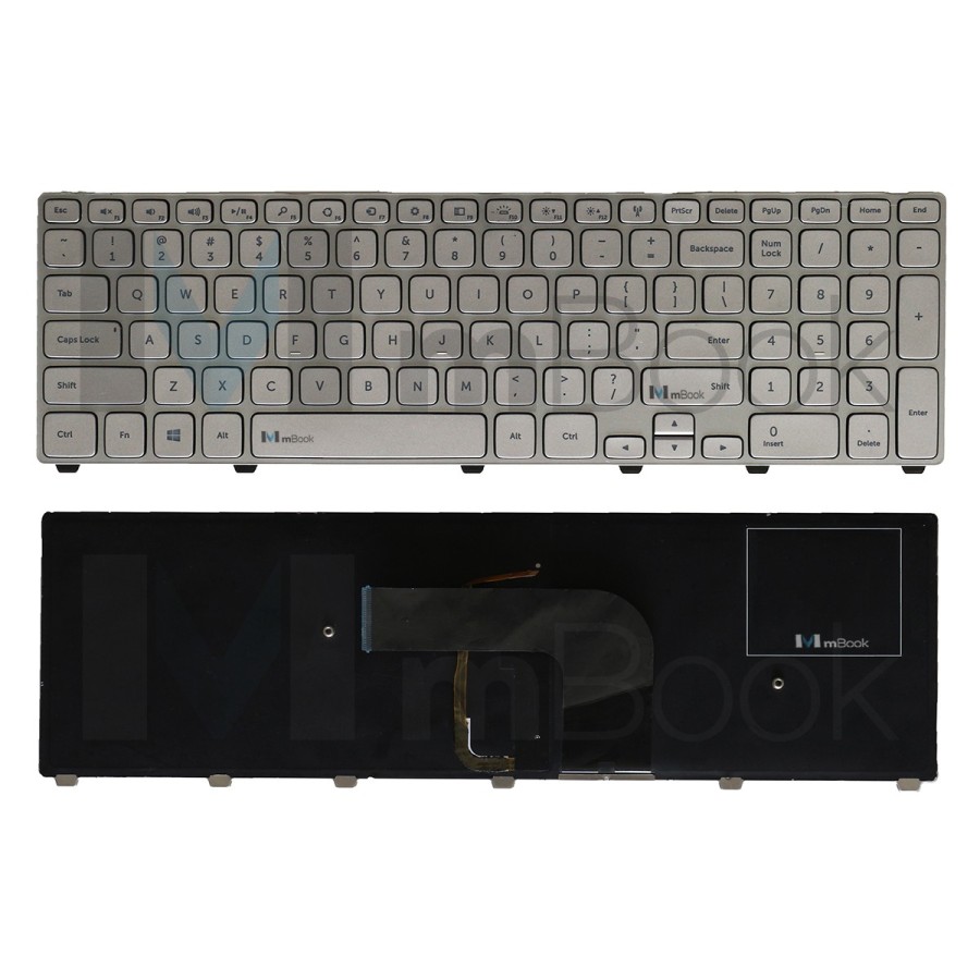 Teclado para Dell compatível com PN MP-13B56GBJ442