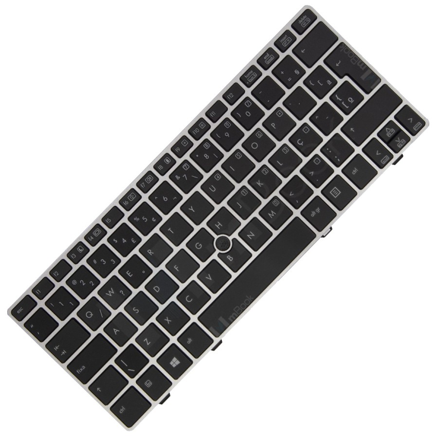 Teclado p HP Compatível com 6037b0080216 BR C/ PS Mold Prata