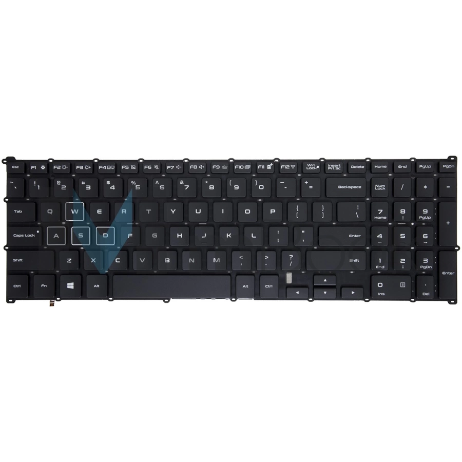 Teclado p/ Samsung Odyssey compatível 9z.narbn.c01 Layout US