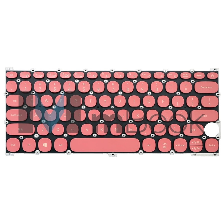 Teclado para Samsung compatível com PN ba59-04354 Red, 