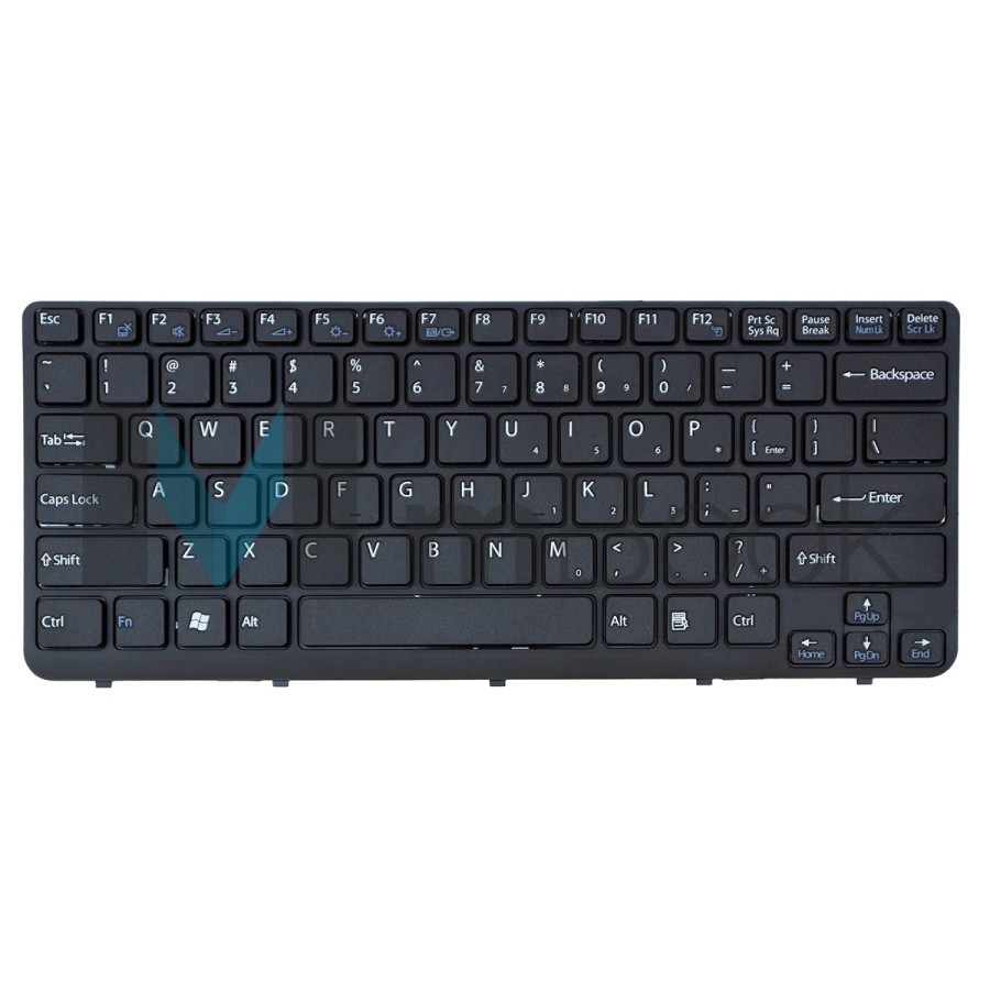 Teclado Para Sony Vaio Sve14118fhb Layout Us Trava 0,6cm