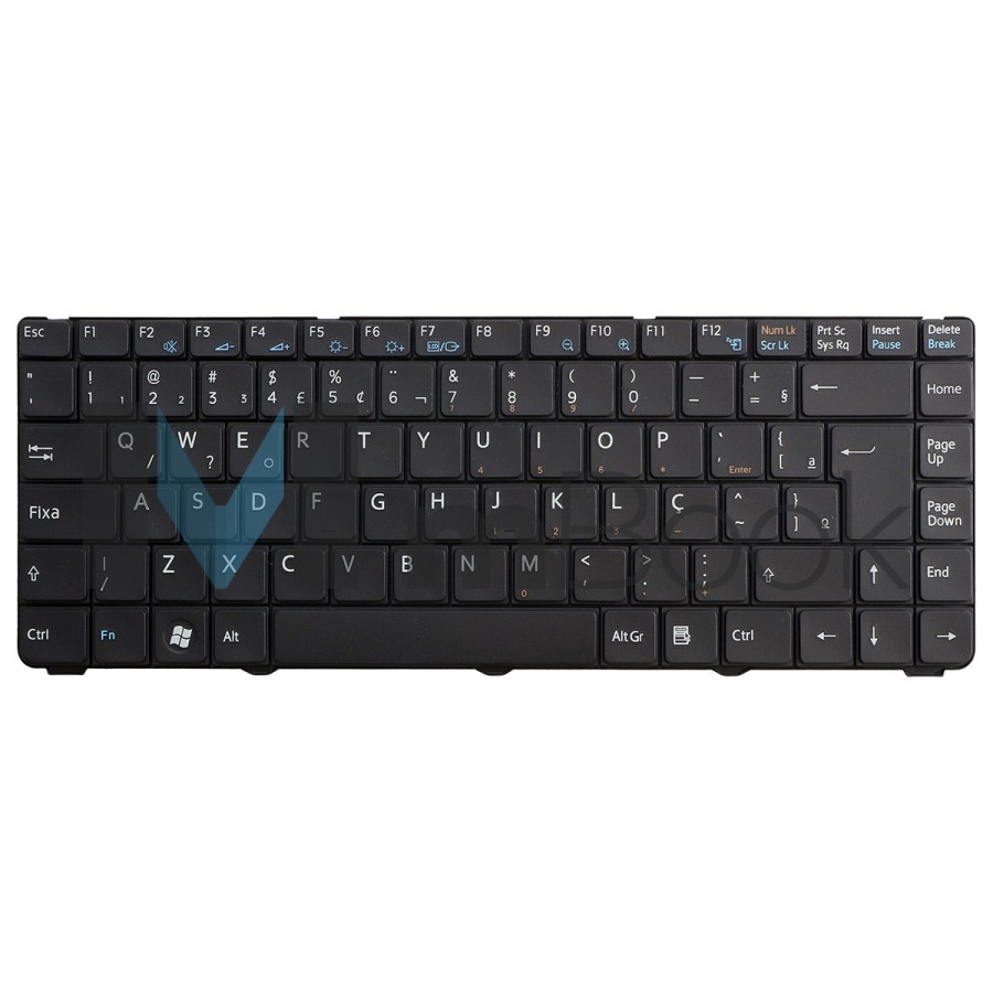 Teclado para Sony Vaio PCG-7141M Preto