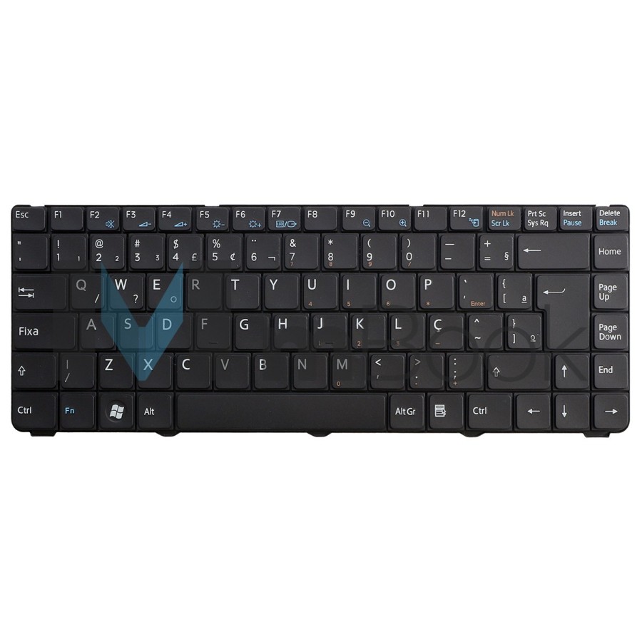 Teclado Sony Vaio Vgn-nr110e Vgn-nr110e/s Vgn-nr110e/t Preto
