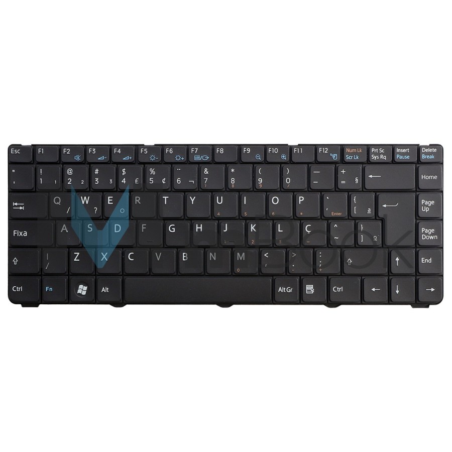 Teclado Sony Vaio Vgn-nr110e Vgn-nr110e/s Vgn-nr110e/t Preto