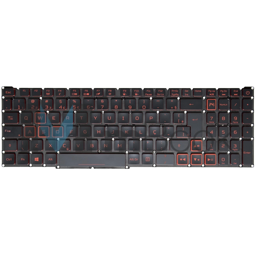 Teclado para Acer Nitro 5 AN515-54-526G BR com LED