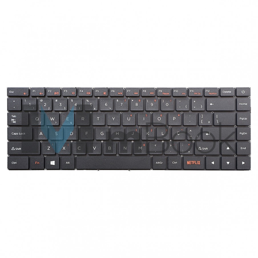 Teclado pra Positivo Motion C4500c Com Botão Netflix