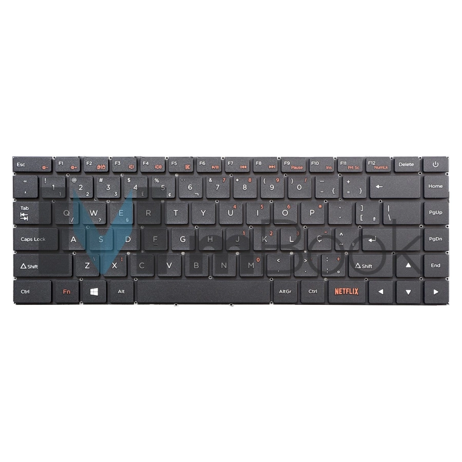 Teclado pra Positivo Motion C4500ci Com Botão Netflix