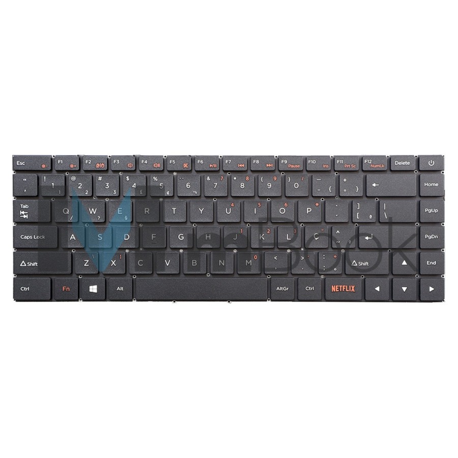 Teclado pra Positivo Motion C4500 Com Botão Netflix