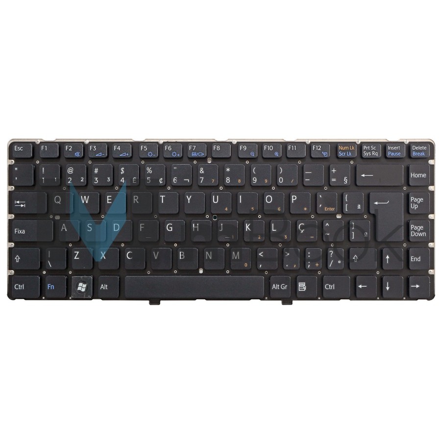 Teclado para Sony compatível com 53010DG42-035-G Shift peqno