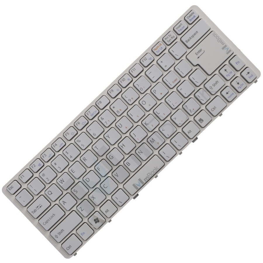 Teclado P/ Sony Vaio 148738421 148738621 Branco