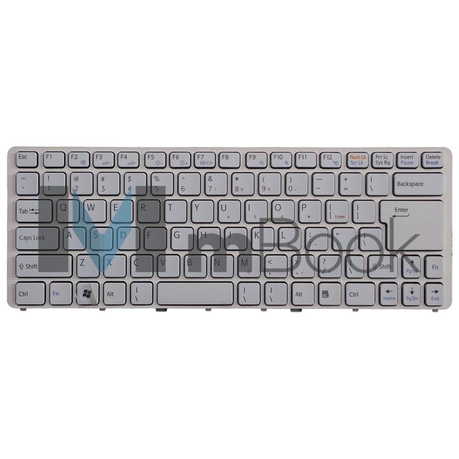 Teclado P/ Sony Vaio 148738421 148738621 Branco