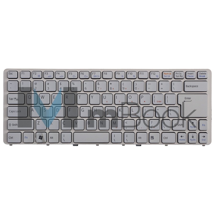 Teclado P/ Sony Vaio 148738421 148738621 Branco