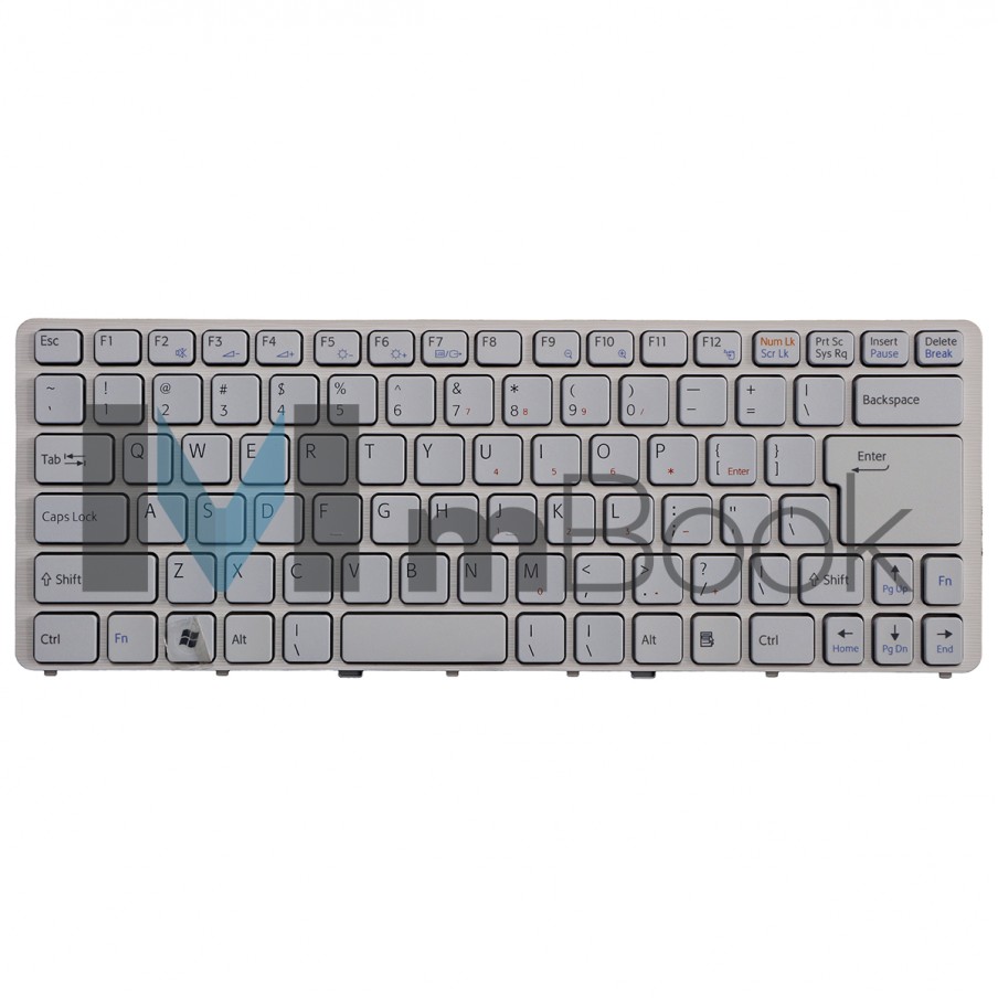 Teclado P/ Sony Vaio Vgnnw11s/t Vgn-nw11s/t Branco