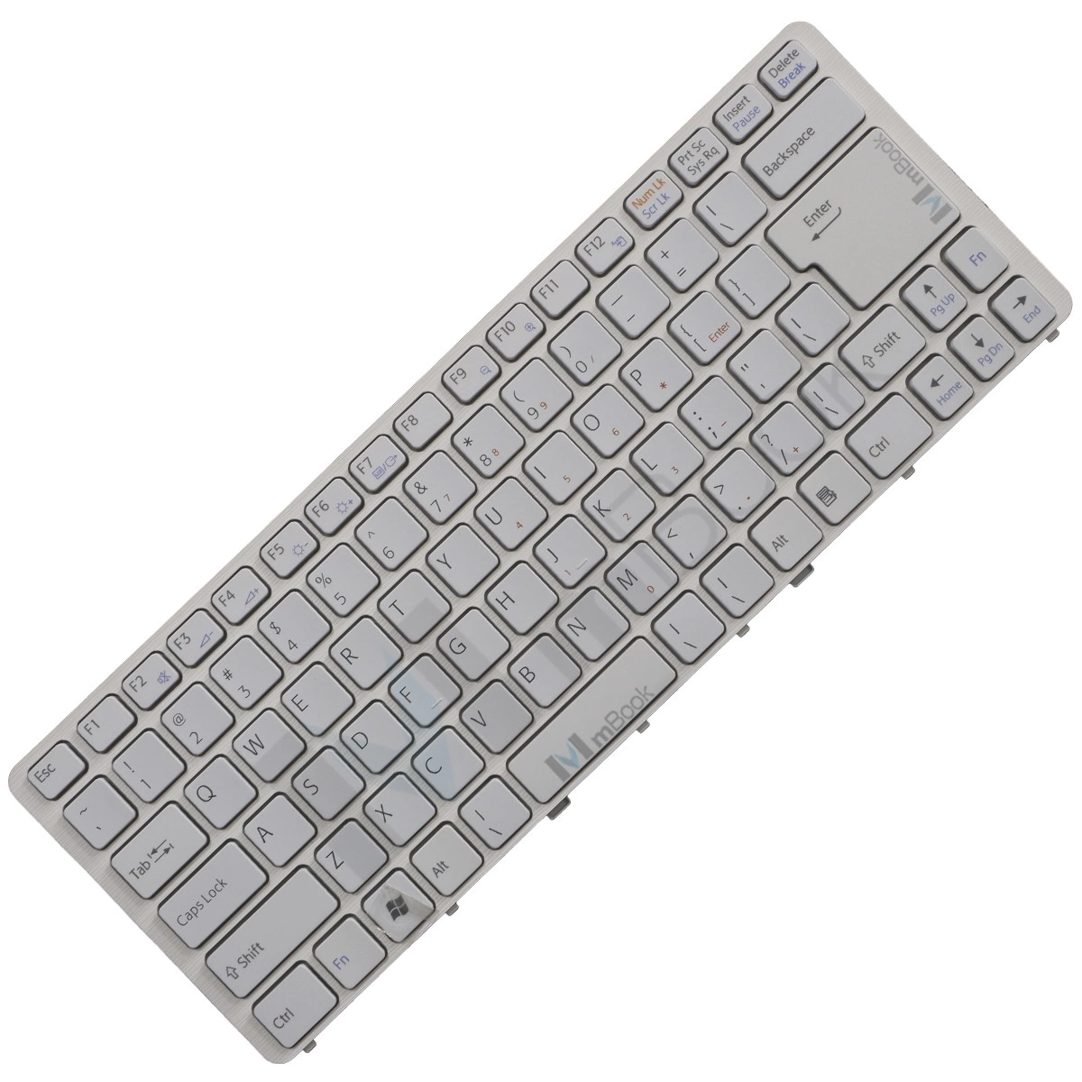 Teclado P/ Sony Vaio Vgnnw21mf/p Vgn-nw21mf/p Branco Teclado P/ Sony Vaio Vgnnw21mf/p Vgn-nw21mf/p Branco