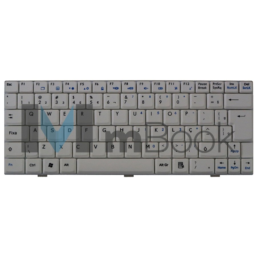 Teclado Msi Wind U90 U100 U110 U115 U120 Branco