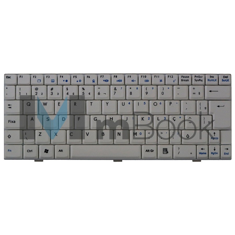 Teclado Msi Wind U90 U100 U110 U115 U120 Branco