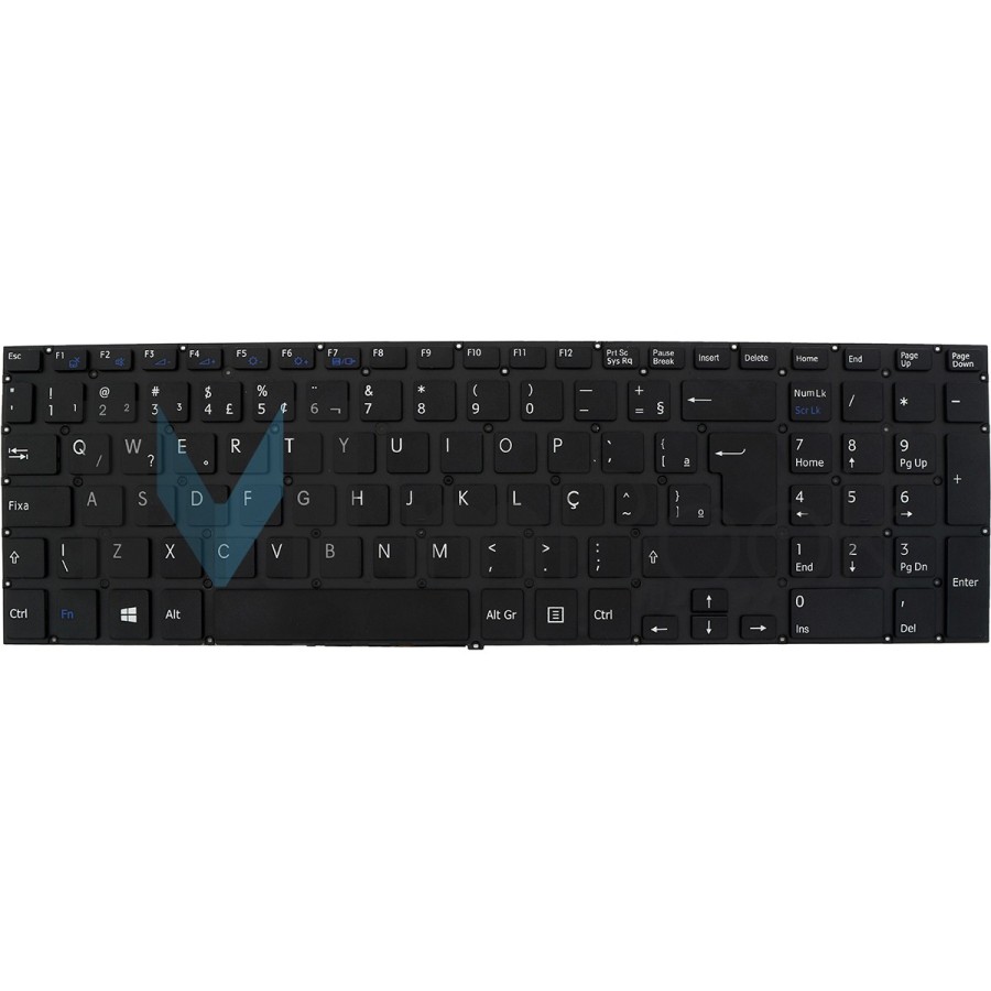 Teclado Sony Vaio SVF1532ACYW SVF1532AGXB Preto Shift Grande