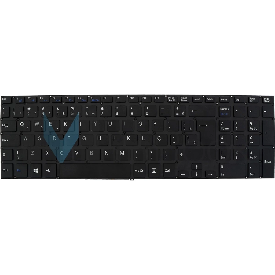 Teclado Sony Vaio SVF1532CCXB SVF1532CCXW Preto Shift Grande