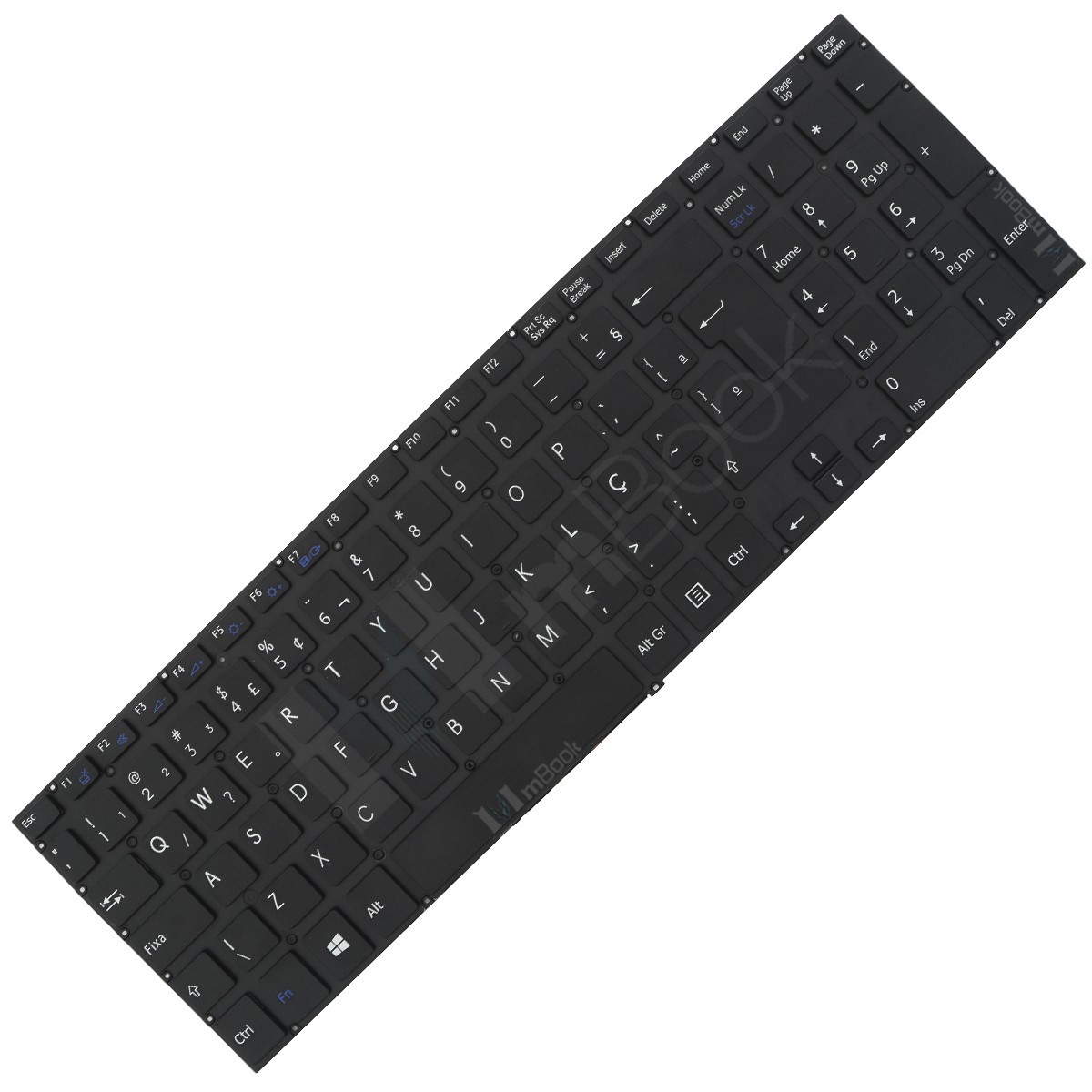 Teclado Sony Vaio SVF15212CXW SVF152A29L Preto Shift Grande Teclado Sony Vaio SVF15212CXW SVF152A29L Preto Shift Grande