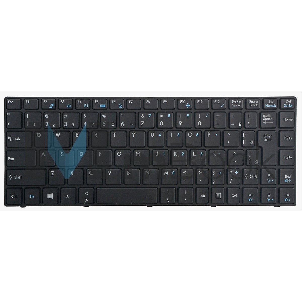 Teclado Para Msi Cr430 Cr460 Br Com Moldura, 