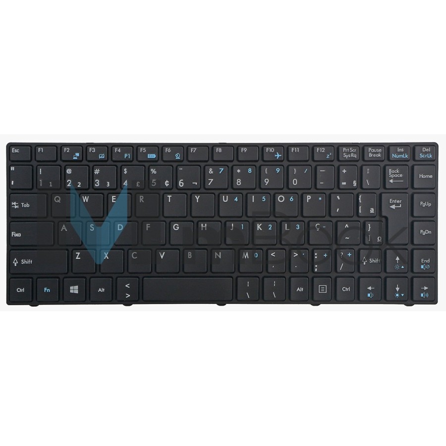 Teclado Para Msi Cr430 Cr460 Br Com Moldura