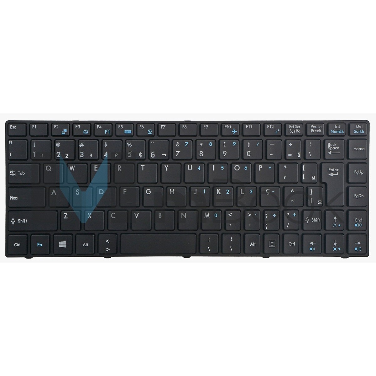 Teclado Para Msi Cr420mx V111822uk1 Br Com Moldura, 