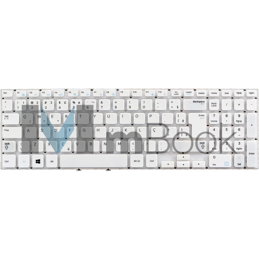 Teclado para Samsung Np355v5c Np350e5c Np550p5c Branco, 