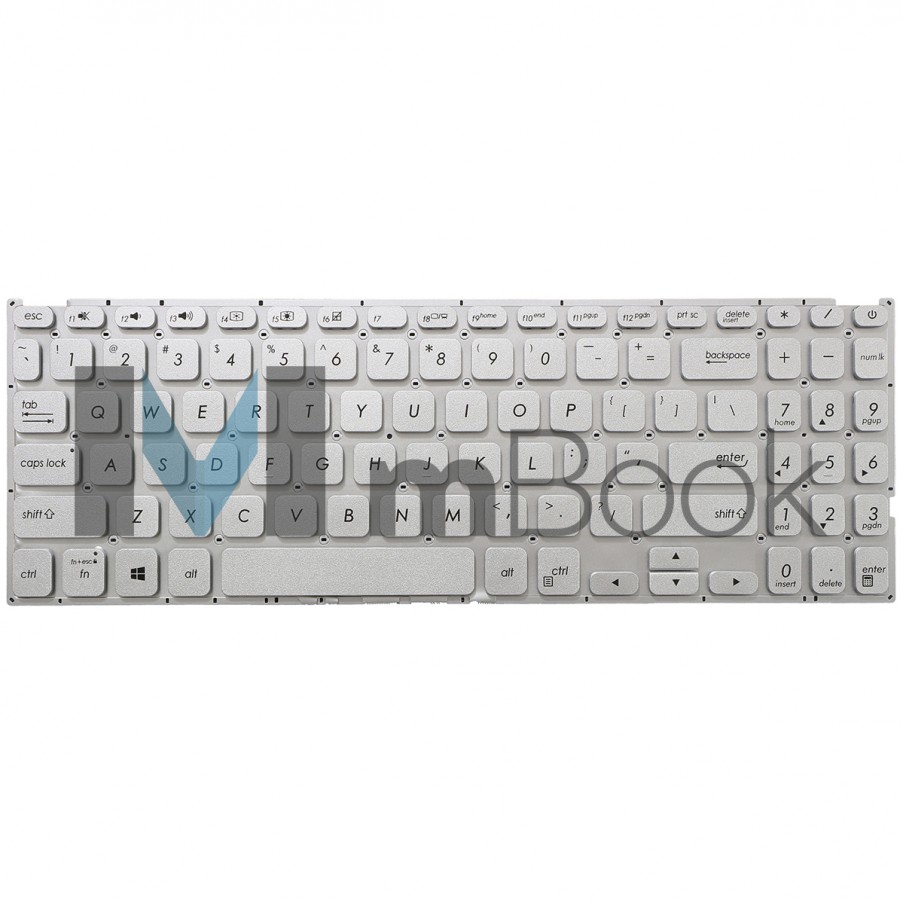 Teclado pra ASUS Vivobook M509 X509 US Prateado