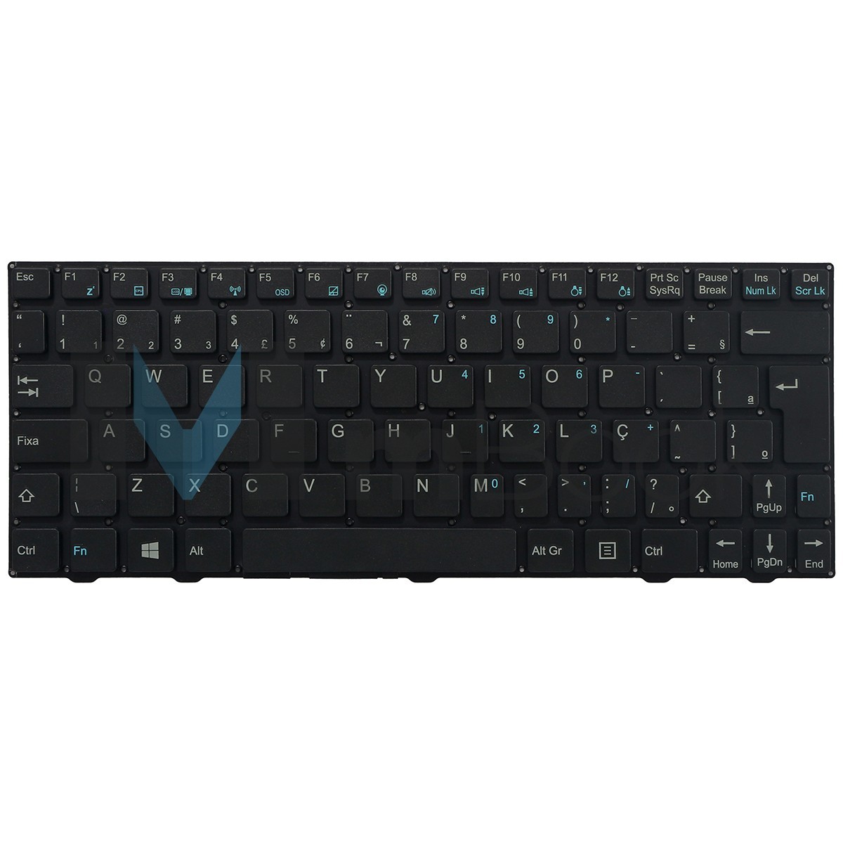 Teclado para Positivo compatível com PN MP-12F28PA-F514, 